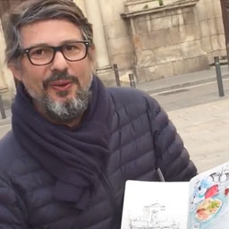 Sketchbook portrait: Santi Sallés in Barcelona (EN) - Youtube Link